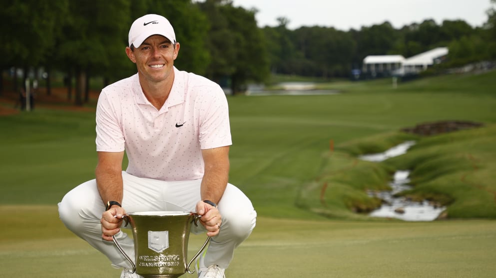 Rory McIlroy after winning the Wells Fargo Championship on the PGA TOUR