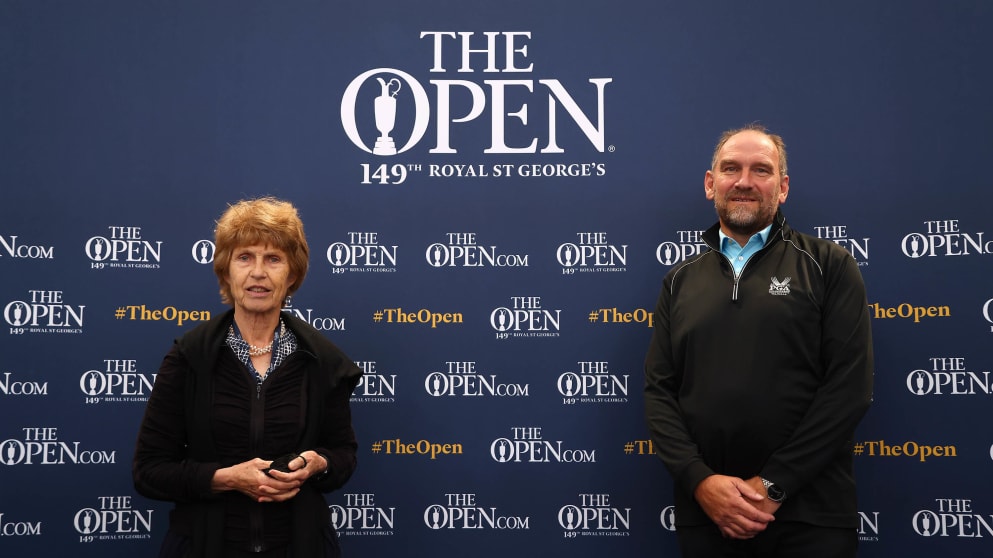 Lewine Mair & newly-appointed AGW President with AGW Chairman, Martin Dempster