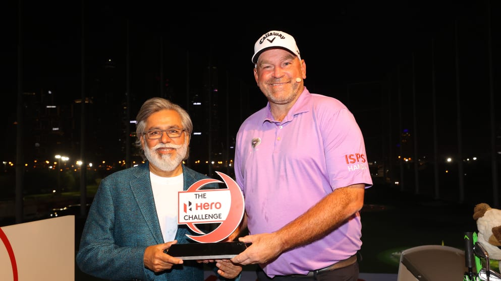 Thomas Bjørn wins the final Hero Challenge of 2021 at Topgolf Dubai