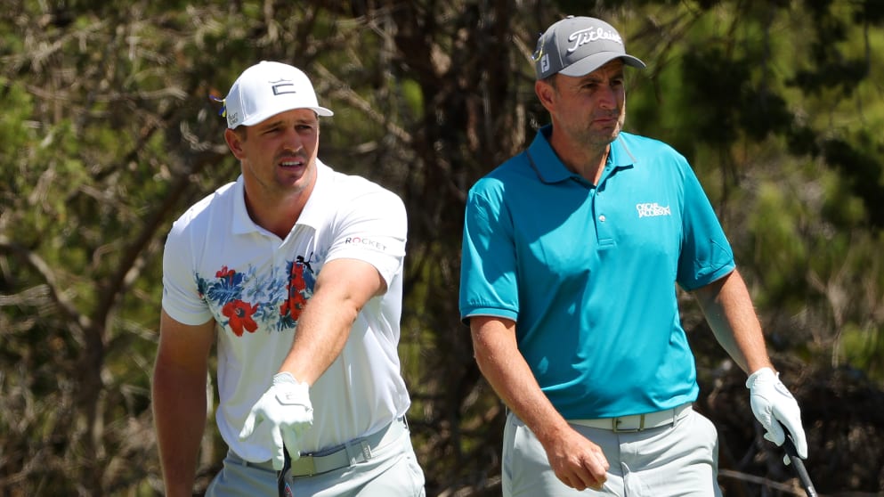 Bryson DeChambeau and Richard Bland