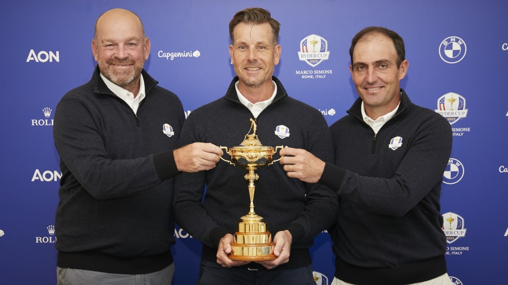 Thomas Bjørn, Henrik Stenson and Edoardo Molinari