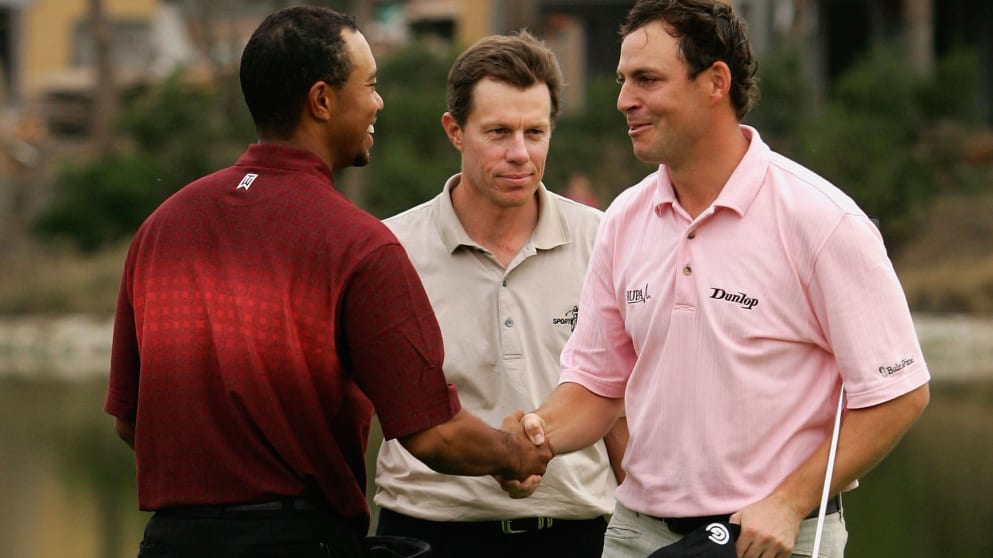 Tiger Woods and David Howell