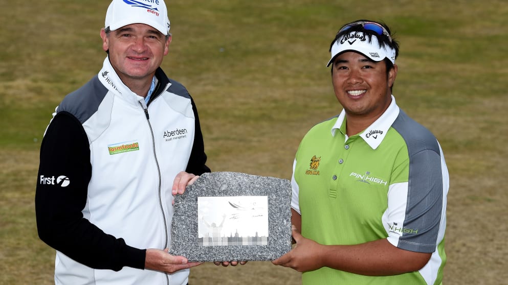 Paul Lawrie and Kiradech Aphibarnrat