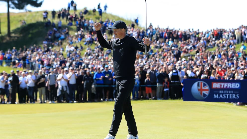 Marcus Kinhult produced a birdie-birdie finish to win at Hillside in 2019