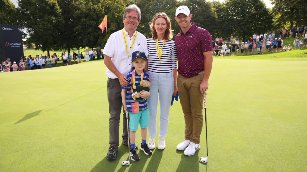 McIlroy and the Horgan family