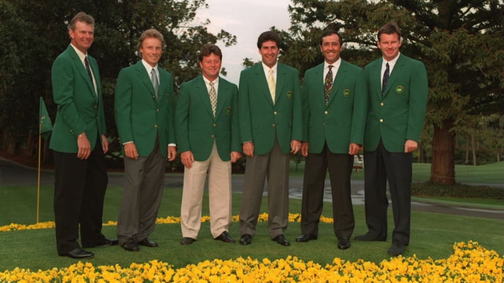 Past Masters - Lyle, Langer, Woosnam. Olazabal, Ballesteros and Faldo in 1995