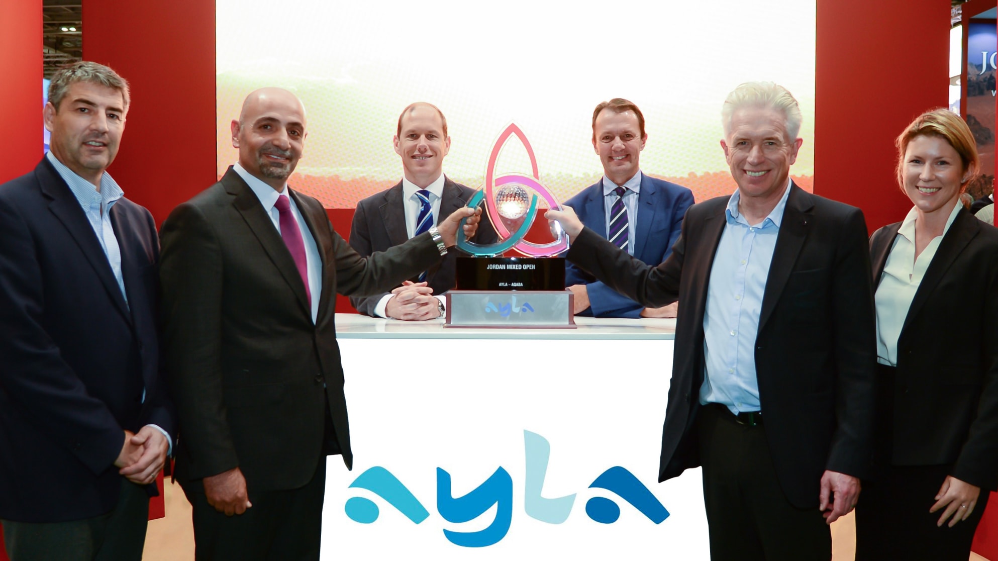 The Triquetra Trophy for the Jordan Mixed Open is unveiled