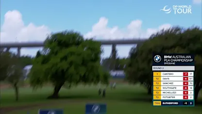 Jamie Rutherford inches away from an ace at the 11th - Videos - DP ...