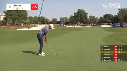 Alex Noren - Round 4 Hole 9 - Videos - DP World Tour
