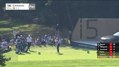 Todd Clements produces 'textbook' tee shot at the par-three 13th ...
