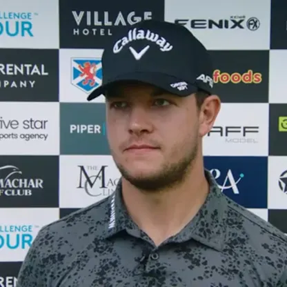 image: Sam Bairstow on his Farmfoods Scottish Challenge victory