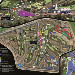 Site maps for the 2022 DP World Tour Championship at Jumeirah Golf ...