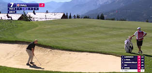 WATCH: Harry Hall plays exquisite bunker shot 