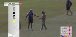 WATCH: Tommy Fleetwood holes out for eagle at six!