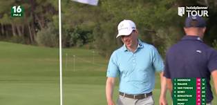 Watch: Euan Walker incredible birdie putt on 16
