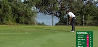 Watch: Berry rolls it in for birdie