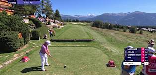 WATCH: Miguel Ángel Jiménez drives the green at scenic seventh