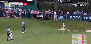 WATCH | Johannes Veerman closes with birdie for 64 