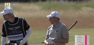 Matt Fitzpatrick hits 353 yard drive to the wall at 18
