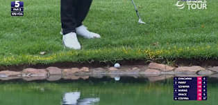 Eugenio Chacarra Makes Double Bogey At The 5th