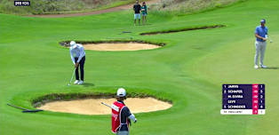 Tom Vaillant chips in for eagle at the 6th