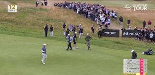 WATCH: Robert MacIntyre holes long eagle effort at 12