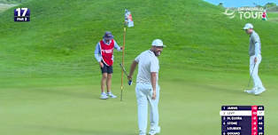 WATCH: Alexander Levy holes a monster to move second