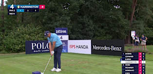 Pádraig Harrington goes close at the fourth 