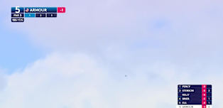 Armour goes close with approach shot to the fifth hole