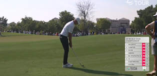 WATCH: Ludvig Åberg chips IN at 12