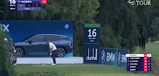 Shaun Norris birdies the 16th to lead