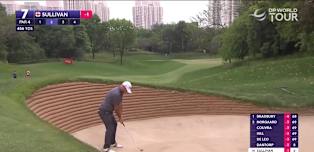 WATCH: Andy Sullivan interrupted by dog as he sets up for bunker shot