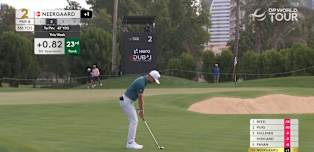 Rasmus Neergaard-Petersen | Hero Dubai Desert Classic Round 4 | 2nd Hole