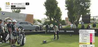 WATCH: Viktor Hovland hits the pin!