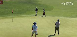 WATCH: Romain Langasque with the perfect read to birdie ninth