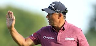 Pádraig Harrington holds slender halfway lead over KJ Choi and Thomas Bjørn at Senior Open