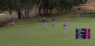 Justin Leonard continues good start to Moving Day with birdie at the fifth