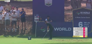 WATCH: Tyrrell Hatton sticks it stiff at the 6th