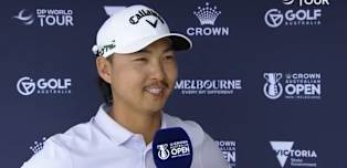 Min Woo Lee: The wind was very hard