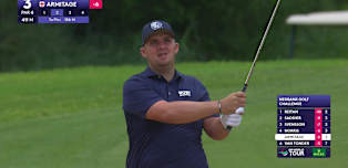 WATCH | Marcus Armitage hits the pin with a bunker shot