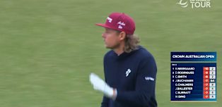 Cam Smith's tasty chip at the third