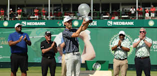 Kristoffer Reitan clings on to claim wire-to-wire victory at Nedbank Golf Challenge in honour of Gary Player