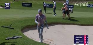 Bunker brilliance from Michael Hollick at the 12th