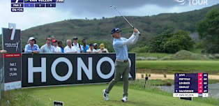 WATCH: Ryan van Velzen takes dead aim at par-three seventh