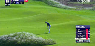 Ryan Gerard ties the lead with fine approach at 15th