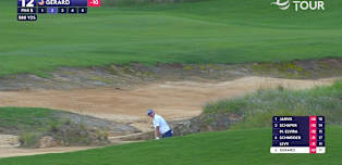 WATCH: Ryan Gerard hits the flag from the waste area