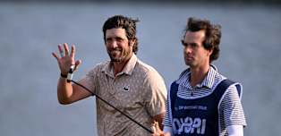 Nacho Elvira keeps his cool to lead by two in Dubai