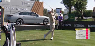Mikael Lindberg almost aces the 15th