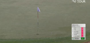 Jacques Kruyswijk goes close at the par-three seventh