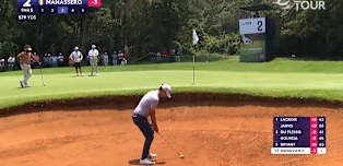 Matteo Manassero shows great touch out of the sand 